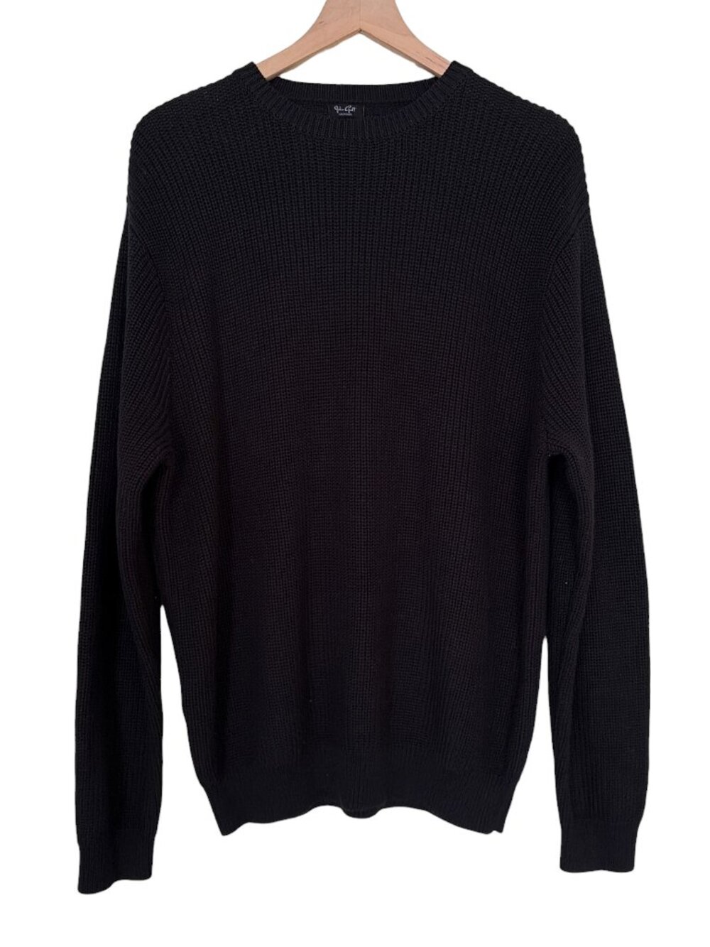 John Galt Brandy Melville Black Knit Pullover Crew Neck Sweater